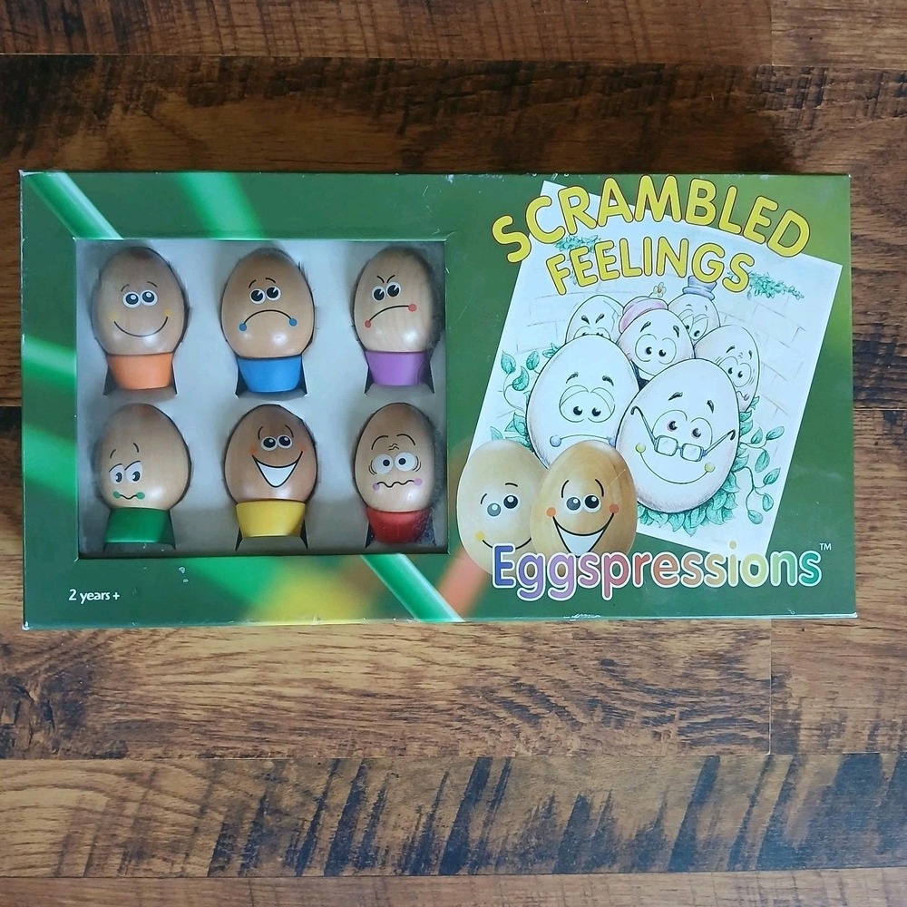 Scrambled Feelings: Eggspressions Educational Toys 6 Eggs w/stands Book Box